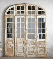 One Of A Kind Vintage Architectural Mirrored Arched Doors Chateau Doors Antique French Doors Old French Doors Arched Doors