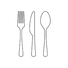 Fork Spoon And Knife Line Icon Outline Vector Sign Linear Style Knife Tattoo Line Icon Pictogram