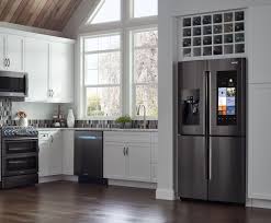 Samsung 36 Quote Black Stainless Steel 28 Cu Ft Family Hub Refrigerator Rc Willey Black Stainless Steel Kitchen Stainless Kitchen Black Appliances Kitchen