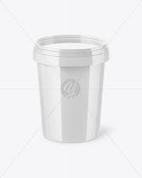 Download Kraft Ice Cream Cup Mockup In Cup Bowl Mockups On Yellow Images Object Mockups PSD Mockup Templates