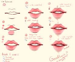 Step By Step Lip Tutorial Lips Drawing Anime Lips Lip Tutorial