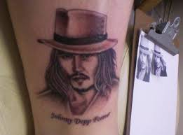 Jesse grant and chris jackson/getty images the sparrow tattoo is an inverted version of one featured on his character jack sparrow from pirates. depp has said the sparrow represents his son jack, who was born in 2002. Johnny Depp Tattoo Life In Singapore Asia