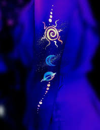 Susse Uv Lichtkorperfarbe Lichtkorperfarbe Licht Tattoo Neonmalerei Schwarzlicht
