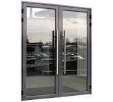 Puerta de vidrio templado de aleación de aluminio ...
