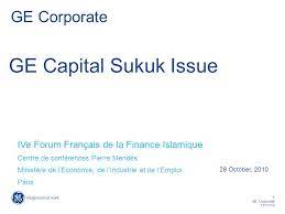 Corporate finance definition en francais. 1 Ge Corporate 11 11 10 Ge Corporate Ge Capital Sukuk Issue Ive Forum Francais De La Finance Islamique Centre De Conferences Pierre Mendes Ministere De Ppt Download