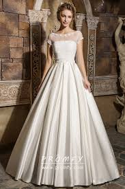 Ball gown wedding dresses come in all different forms. Modern Ivory Tulle And Satin Ball Gown Bridal Dress Promfy
