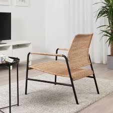 Ulriksberg Armchair Rattan Anthracite Ikea In 2020 Rattan Chair Living Room Furniture Ikea Armchair