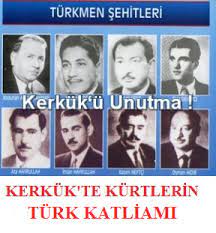 Atasen - KERKÜK'TE KÜRTLERİN TÜRK KATLİAMI 14 Temmuz 1959 tarihinde, Irak  Kerkük Türklerine karşı, Kürtlerin eliyle canavarca, haince, bir katliam  yapıldı. Kürt militanları yüzlerce Kerküklü Türk'ü katletti. Yüzlercesi de  sürgüne zorlandı. Türklerin