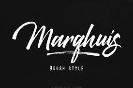 Licensed for personal and commercial use. Marqhuis Brush Font 13224 Script Font Bundles In 2020 Brush Font Typography Letters Lettering Design