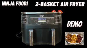 Ninja Foodi New 2 Basket Air Fryer Review And Demo Walmart Version Youtube
