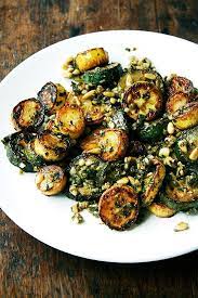Sauteed Zucchini With Mint Basil And Pine Nuts Recipes Healthy Recipes Vegetable Recipes