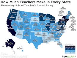 the best and worst states for teachers wages