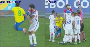 253 433 просмотра • 1 мар. Gabriel Jesus Red Card Star Sent Off For Karate Kick During Brazil 1 0 Chile Givemesport