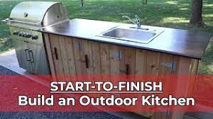 A sink with running water and a trash area are also essential for food preparation, proper hygiene, and. How To Build An Outdoor Kitchen Start To Finish Youtube
