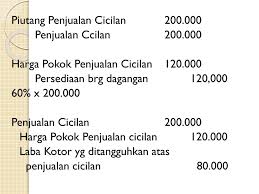 Contoh soal penjualan angsuran barang tak bergerak. Ppt Penjualan Angsuran Installment Sales Powerpoint Presentation Id 4047607
