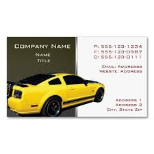 Mustang Backside Business Cards Auto Business Auto Body Repair Shops Auto Body Repair