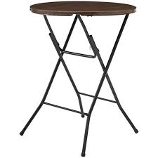 It's high quality and easy to use. Mainstays 31 Round High Top Folding Table Walnut Walmart Com Walmart Com
