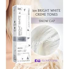 The main aim of this procedure neutralize or eliminate the brassy hue, yellow, golden or. Ion Bright White Creme Toner Ilovetodye
