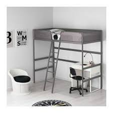 Tuffing Structure Lit Mezzanine Gris Fonce 90x200 Cm Ikea In 2020 Loft Bed Frame Ikea Loft Bed Loft Bed
