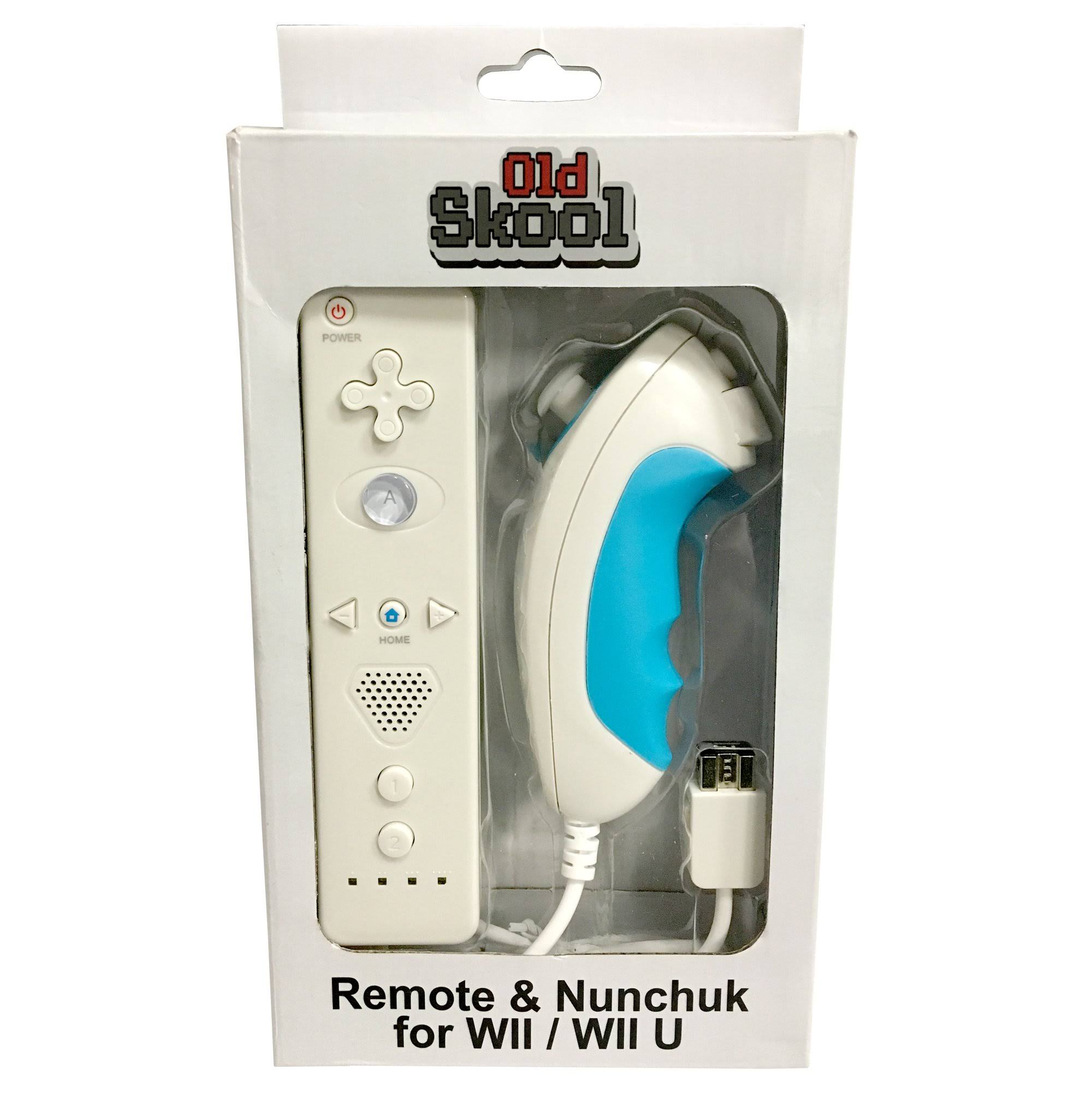 Nintendo Old Skool Wii Remote and Nunchuck