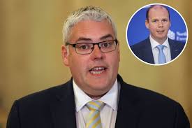 Gordon Lyons: DUP leader says minister's comment at female empowerment  event was 'off-colour'