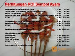 We did not find results for: Analisa Roi Usaha Sempol Ayam Rizgin Jakarta Selatan Jualo