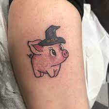 Pig tattoos come in both single colored artistic shading with subtle details, and richly colored designs with bold black outlines. Pig Tattoo Design Pig Tattoo Tattoos Tattoo Designs