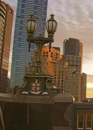 Original Antique Lamp Posts On The Princes Bridge Melbourne Langham Hotel Southbank Background Australia Antique Lamp Post Beautiful Lamp Langham Hotel