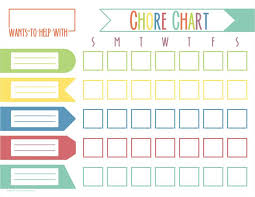 43 free chore chart templates for kids template lab