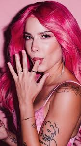 Singers, halsey, blue hair 2560x1600px. Download 750x1334 Wallpaper Beauitful Halsey Pink Hair Iphone 7 Iphone 8 750x1334 Hd Image Background 25582