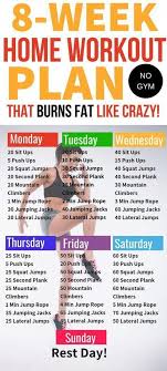 This 8 Week No Gym Home Workout Plan Is The Best I M So Glad I Found This Home Workout Plan T At Home Workout Plan Workout Plan For Beginners At Home