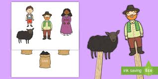 Teach your ks1 class using our great collection of baa baa black sheep activities. Baa Baa Black Sheep Stick Puppets Teacher Made