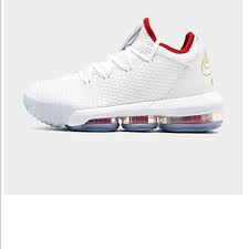 Nike lebron 16 low in white/metallic gold. Nike Lebron Shoes Nike Lebron 6 Low Whitegolduniversity Red Shoe Poshmark