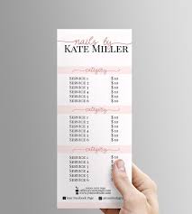 Personalized Nail Salon Price List Template Nail Bar Services Etsy Nail Salon Prices Salon Price List Price List Template