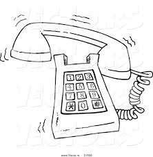 This is especially helpful for those in the medical field who wear masks all day and need some relief from the constant pulling on. Vector Of A Cartoon Ringing Desk Phone Outlined Coloring Page By Toonaday 21556