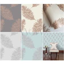 Maybe you would like to learn more about one of these? Holden Decor Fawning Feather Metallic Matte Wallpaper Silver Copper Rose Gold Ebay