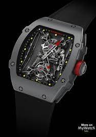 L'ambition du fabricant suisse était de commercialiser une montre à tourbillon résistante aux chocs capable de faire. Watch Richard Mille Rm 27 01 Tourbillon Rafael Nadal Rm 27 Carbon Nanotubes Velcro