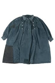 Sasaki Jirushi French Antique Indigo Linen Farmer S Smock With Repaired France 19th Century Biaude Hand Stitched Chore Wear Work Wear 262 Indigo Linen Work Wear Workwear Vintage