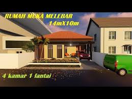 Keleluasaan ruang memungkinkan anda memiliki 3 kamar dengan. Desain Rumah Melebar 14x10 Gambar Desain Rumah