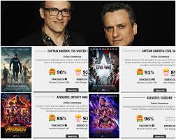 Maybe you would like to learn more about one of these? Let S Give It Up For The Russo Brothers For Directing 4 Great Movies In The Mcu Marvelstudios