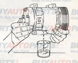 sanden ac compressor service operations oil change