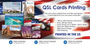 Qsl cards for ham radio: Qsl Concept Usa Qsl Cards Printing