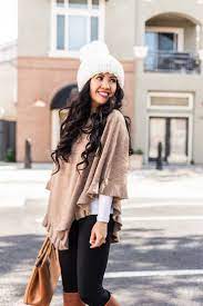 Petite Friendly Ruffled Poncho Goals For 2019 Spring Outfits Casual Winter Outfits Dressy Winter Outfits