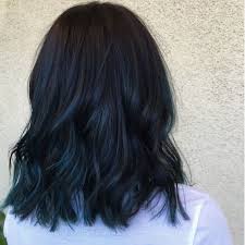 Get more healthy black hair care tips. Deep Jade Balayage Black Hair Tips Dark Blue Hair Dye Dyed Hair Blue