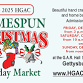 The 2025 HGAC Homespun Christmas Holiday Market event in Gettysburg, PA