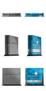 Sony Ps4 Console Skin Design Mockup Mockup Design Ps4 Console Mockup
