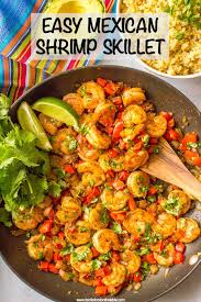 Quick Easy Mexican Shrimp Skillet Video Family Food On The Table Recipe Shrimp Recipes Easy Dinners Mexican Shrimp Mexican Shrimp Recipes