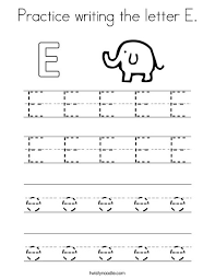 More than 5.000 printable coloring sheets. Practice Writing The Letter E Coloring Page Twisty Noodle