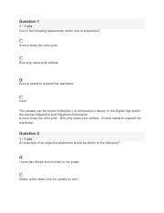 This was a quiz question. It Is Best To Have Question 6 1 1 Ptsout Of The Following Statements Which One Course Hero