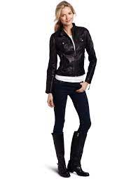 Michael Michael Kors Women S Racer Leather Jacket
